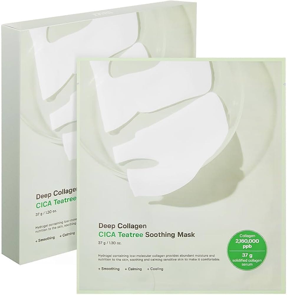 Sungboon Editor Deep Collagen Cica Teatree Soothing Mask 4 stk