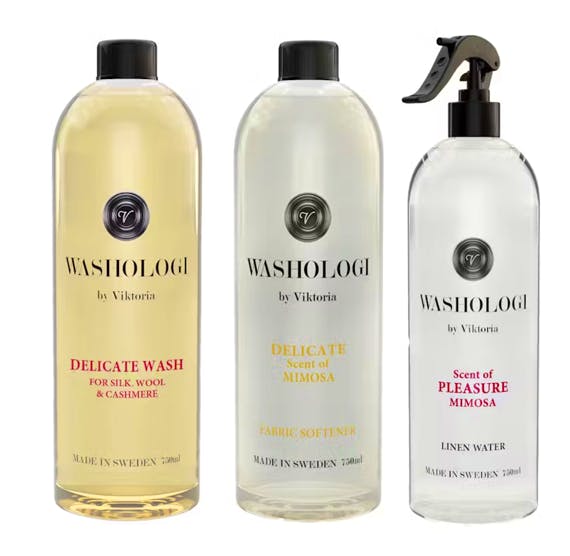 Washologi Delicate Wash, Fabric Softener & Linen Water 750 ml + 750 ml + 750 ml