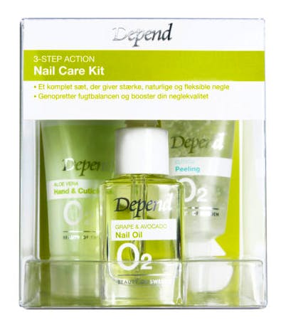 Depend 3-Step Action Nail Care Kit 3 st