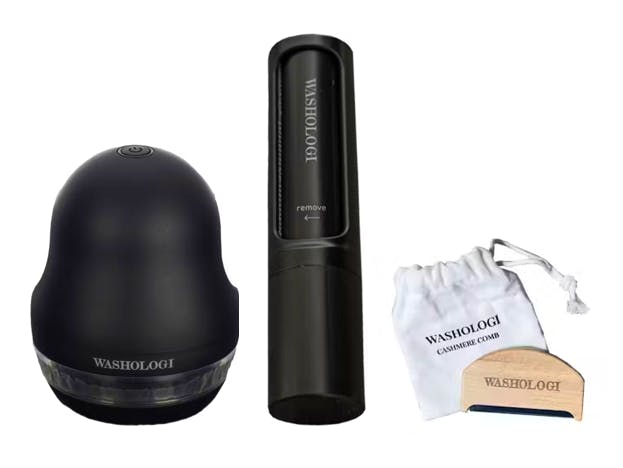 Washologi Fabric Shaver, Lint Roller & Cashmere Comb 3 st