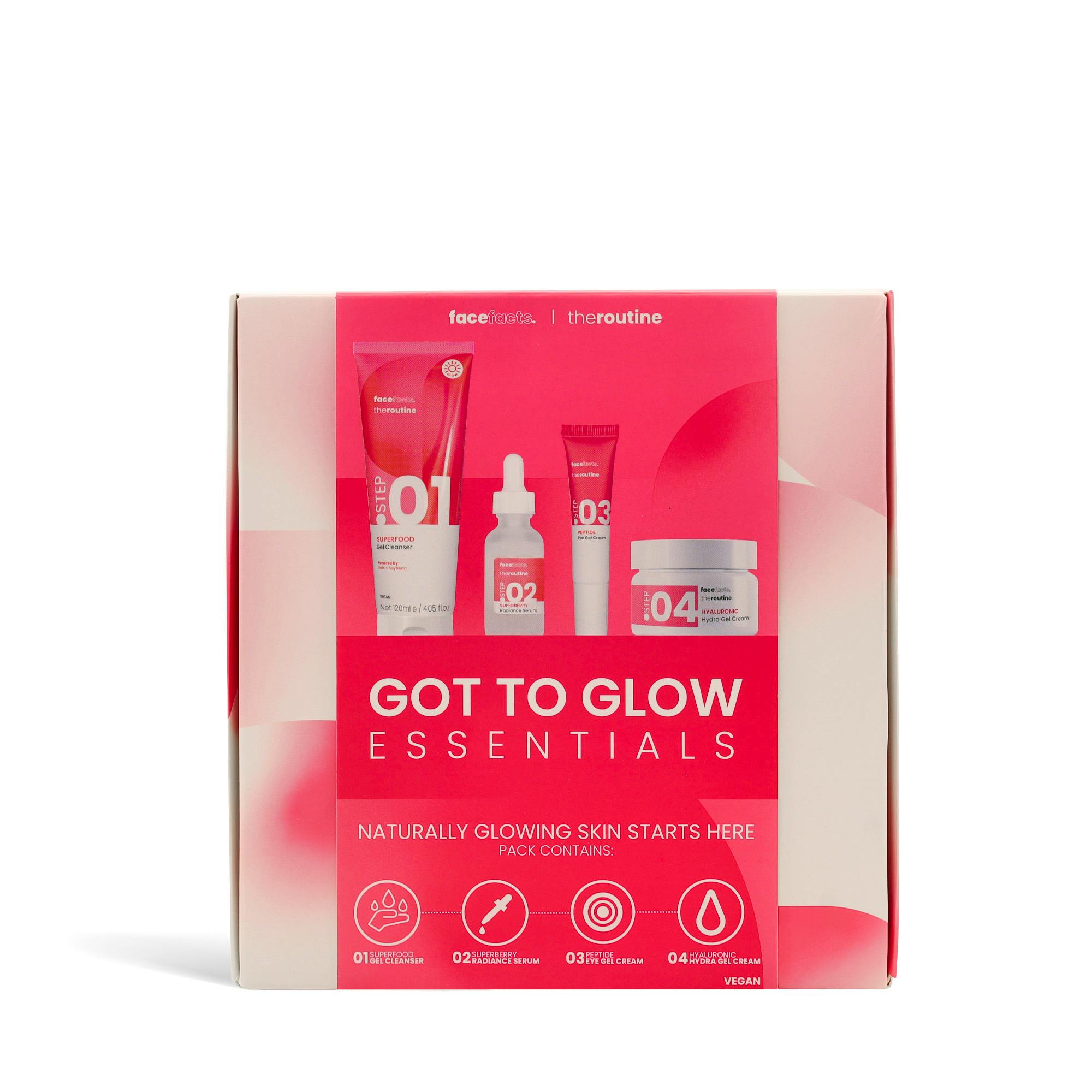 Face Facts The Routine Got To Glow 150 ml + 30 ml + 15 ml + 50 ml