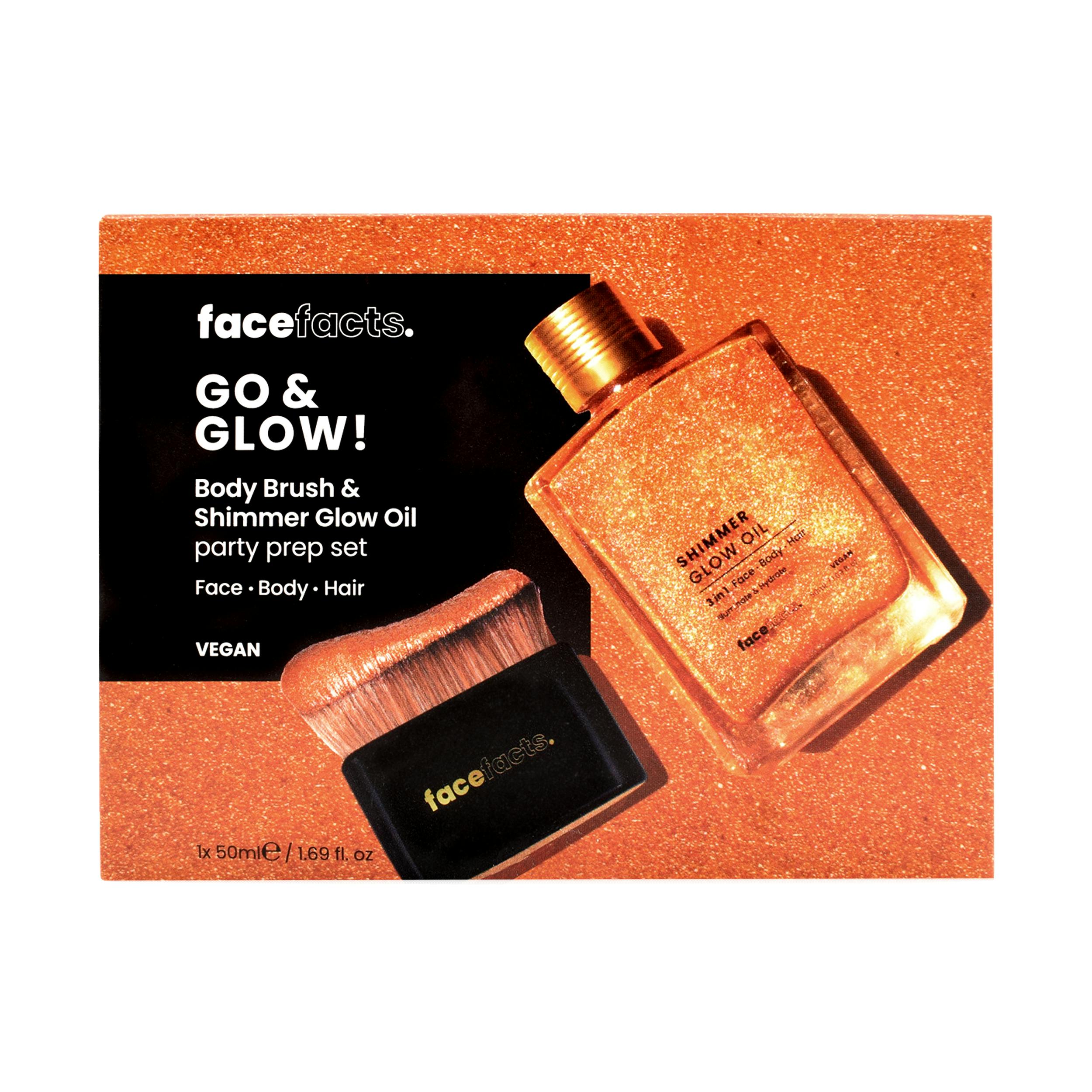 Face Facts Go & Glo Shimmer Gift Set 50 ml + 1 st