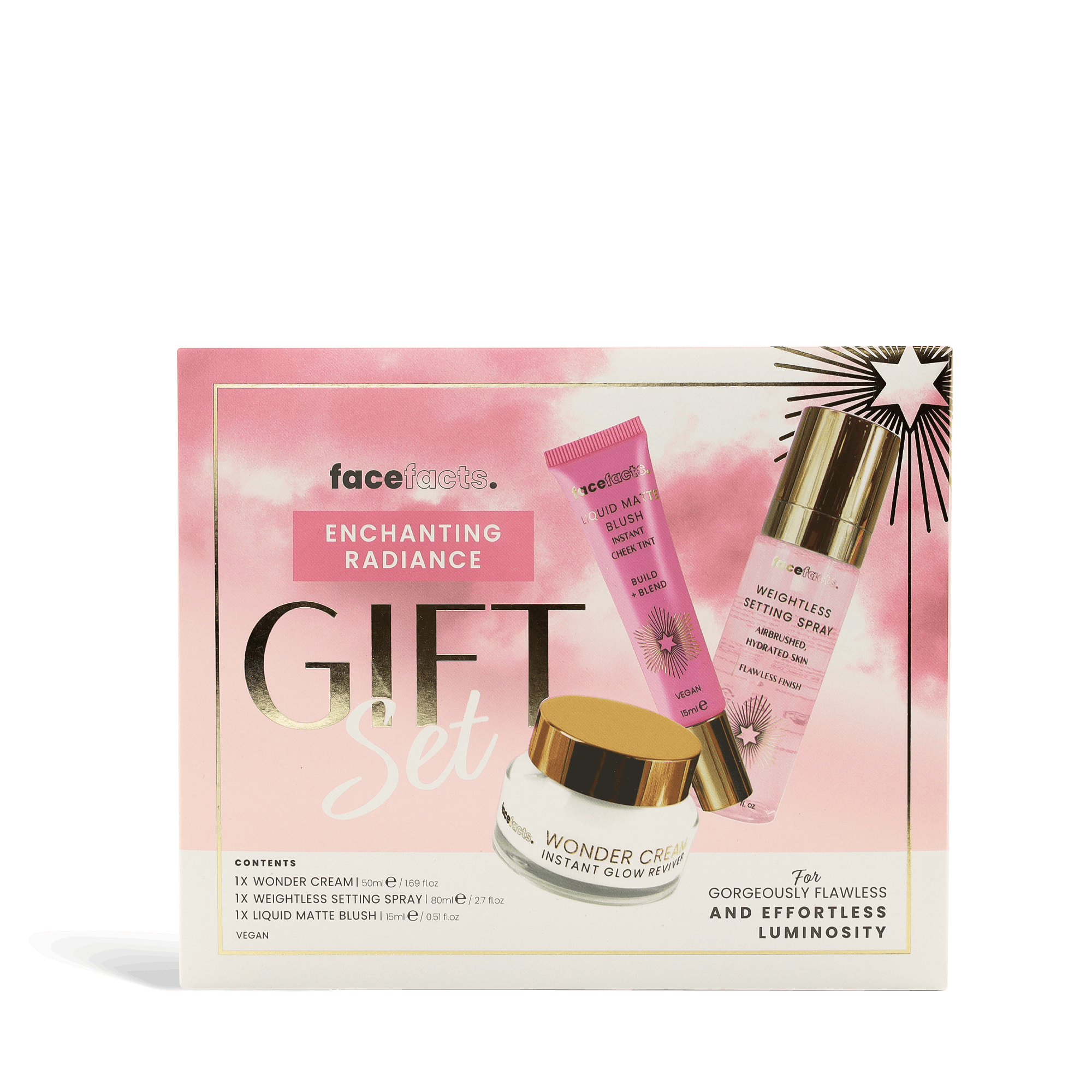 Face Facts Enchanting Radiance Gift Set 50 ml + 80 ml + 15 ml