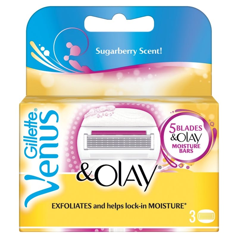 Gillette Venus & Olay Sugarberry Razor Blades 3 pcs