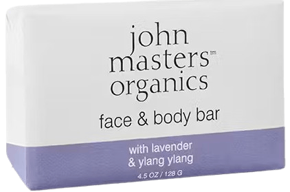 John Masters Organics Lavender, Rose Geranium & Ylang Ylang Soap 128 g