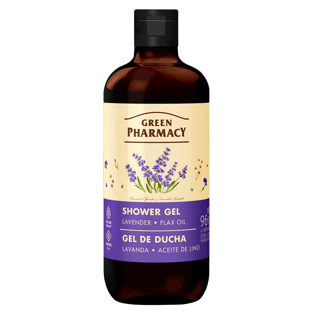 Green Pharmacy Shower Gel Lavender And Flax Oil 500 ml