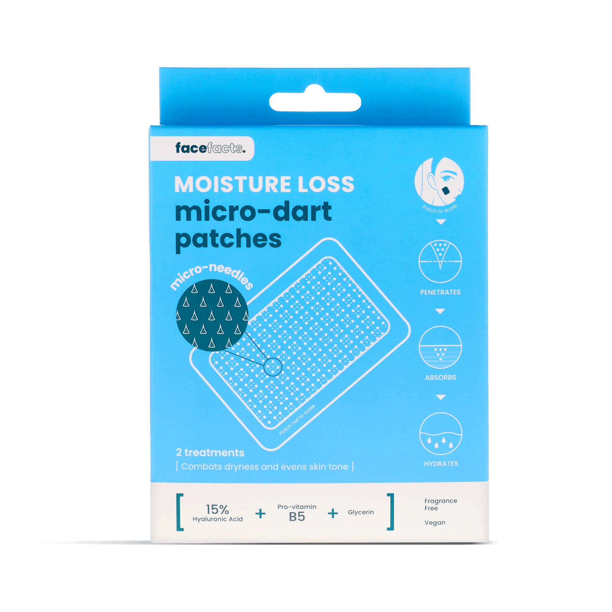 Face Facts Moisture Loss Micro-Dart Patches 2 st