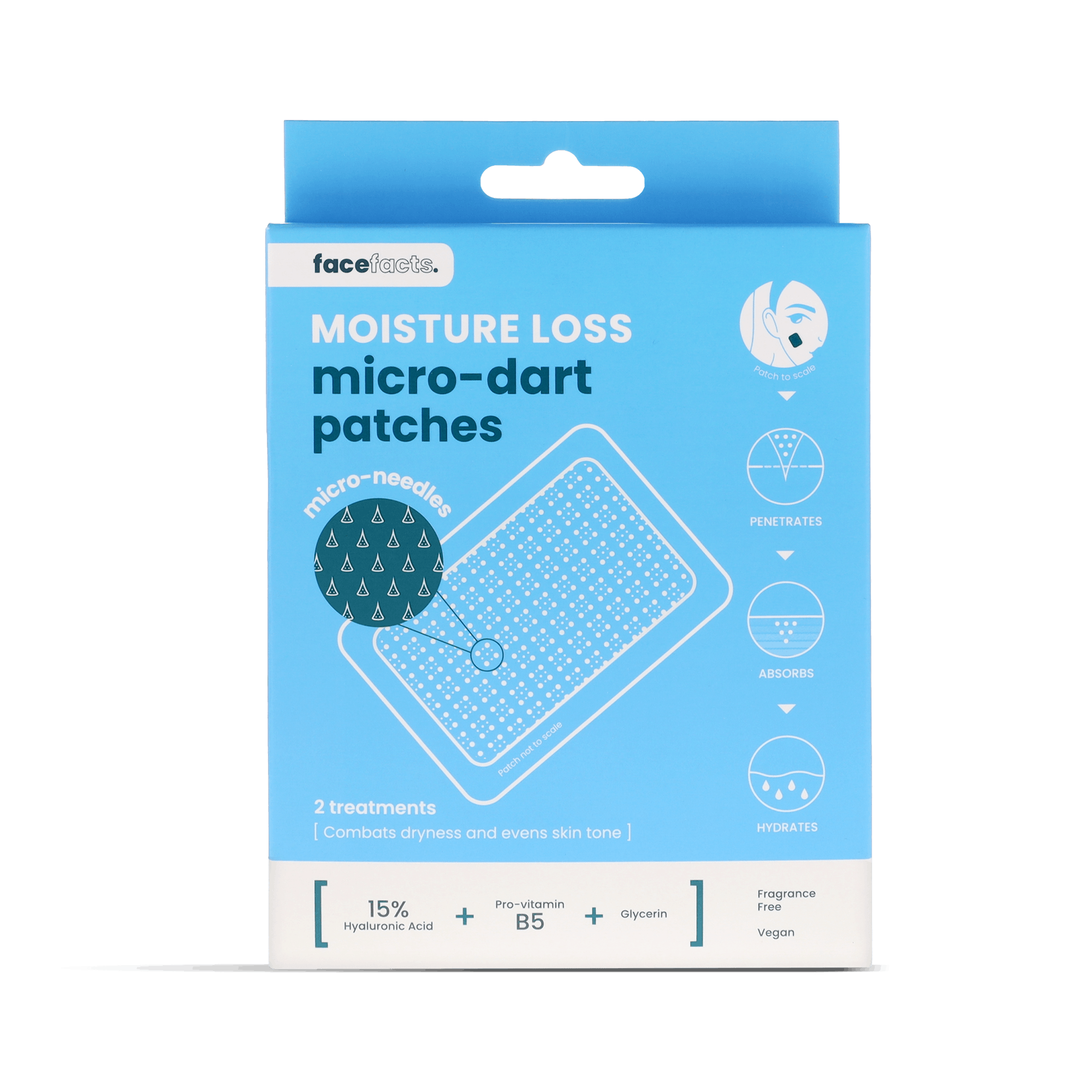 Face Facts Moisture Loss Micro-Dart Patches 12 st