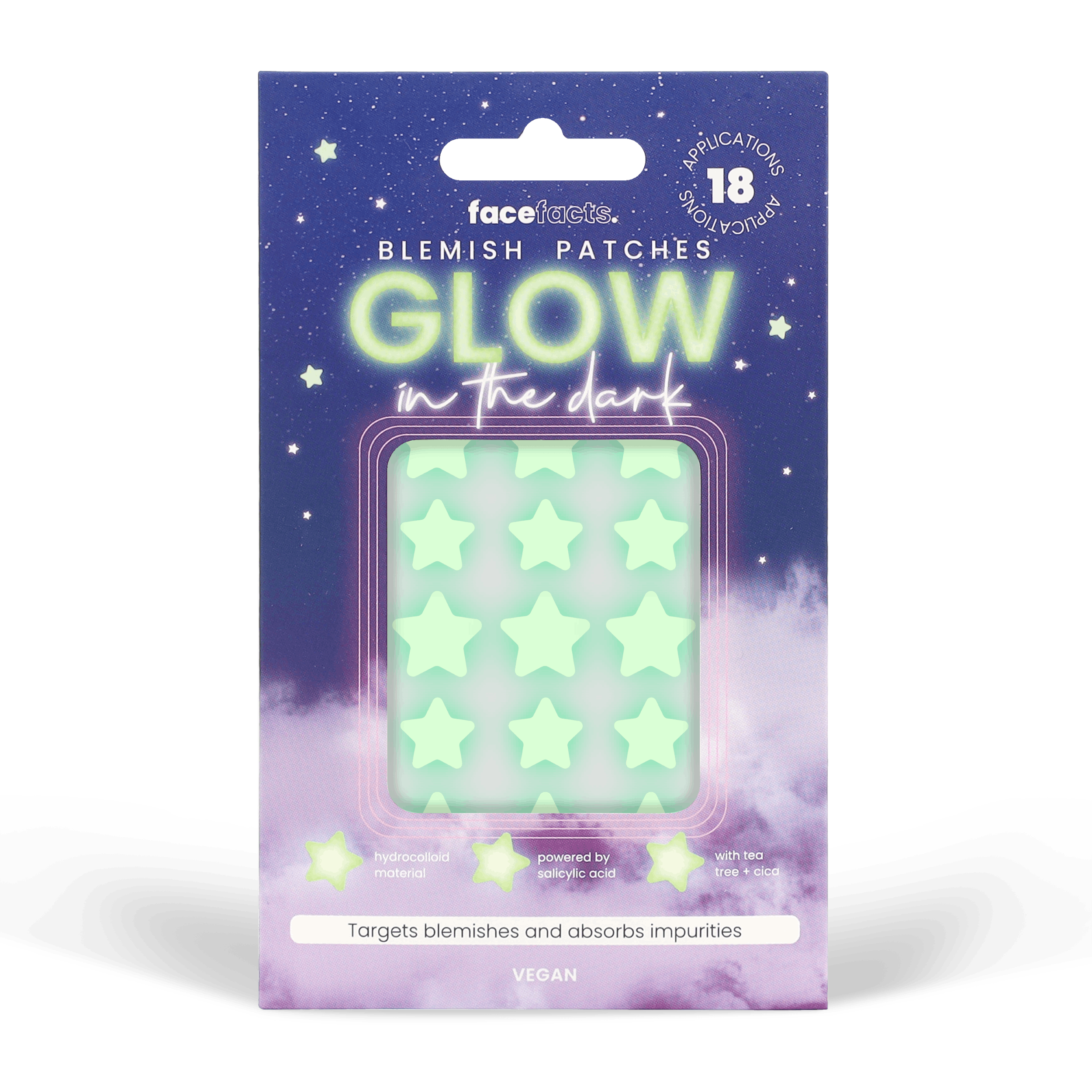 Face Facts Blemish Patches Glow In The Dark Stars 24 st