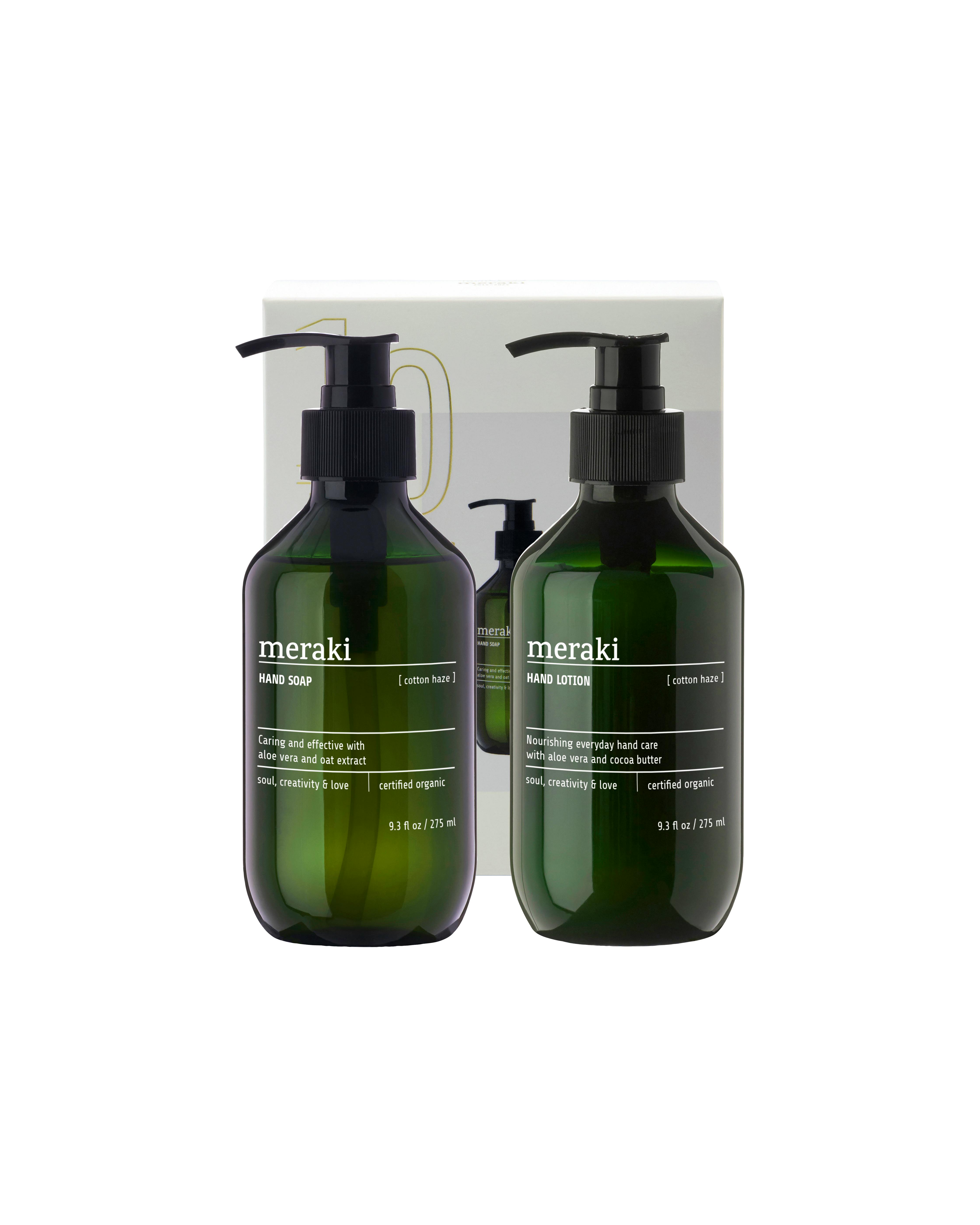 Meraki Gift Box, Cotton Haze, Hand Care, 275 ml + 275 ml