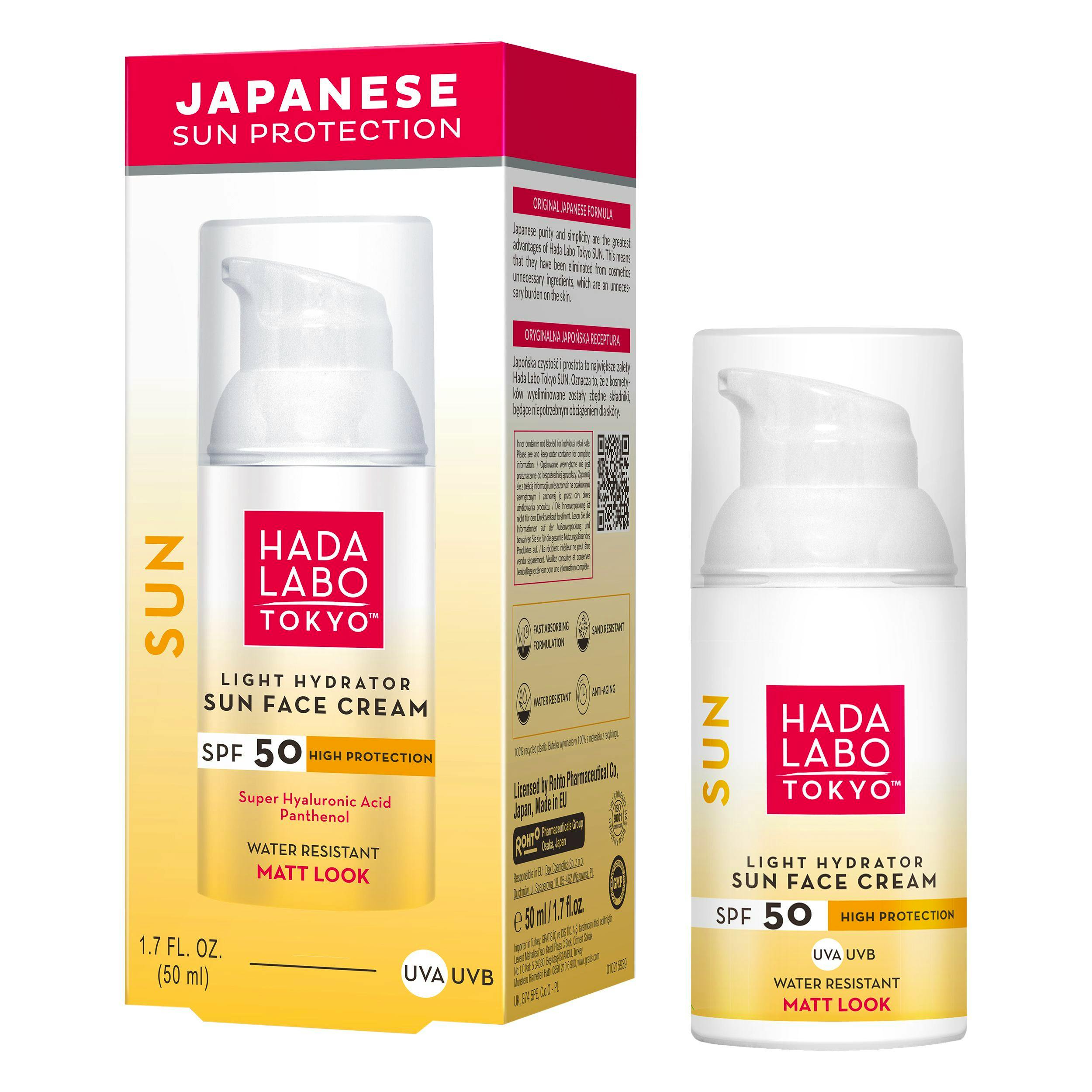 HADA LABO Light Hydrator Sun Face Cream SPF 50 50 ml