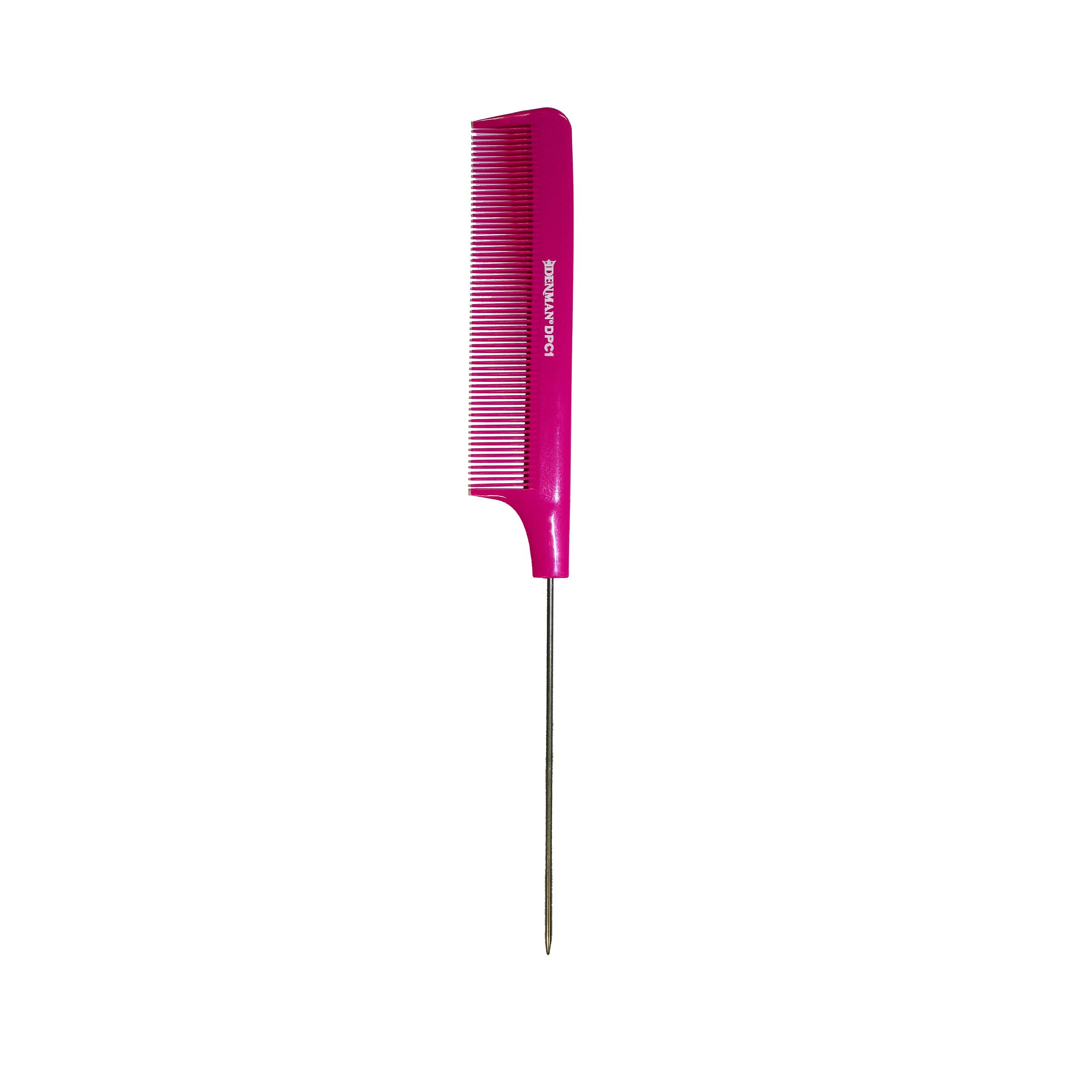 Denman DPC1 Pin Tail Comb Pink 1 stk