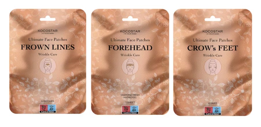 KOCOSTAR Ultimate Face Tape Frown Lines, Forehead & Crow's Feet 3 st