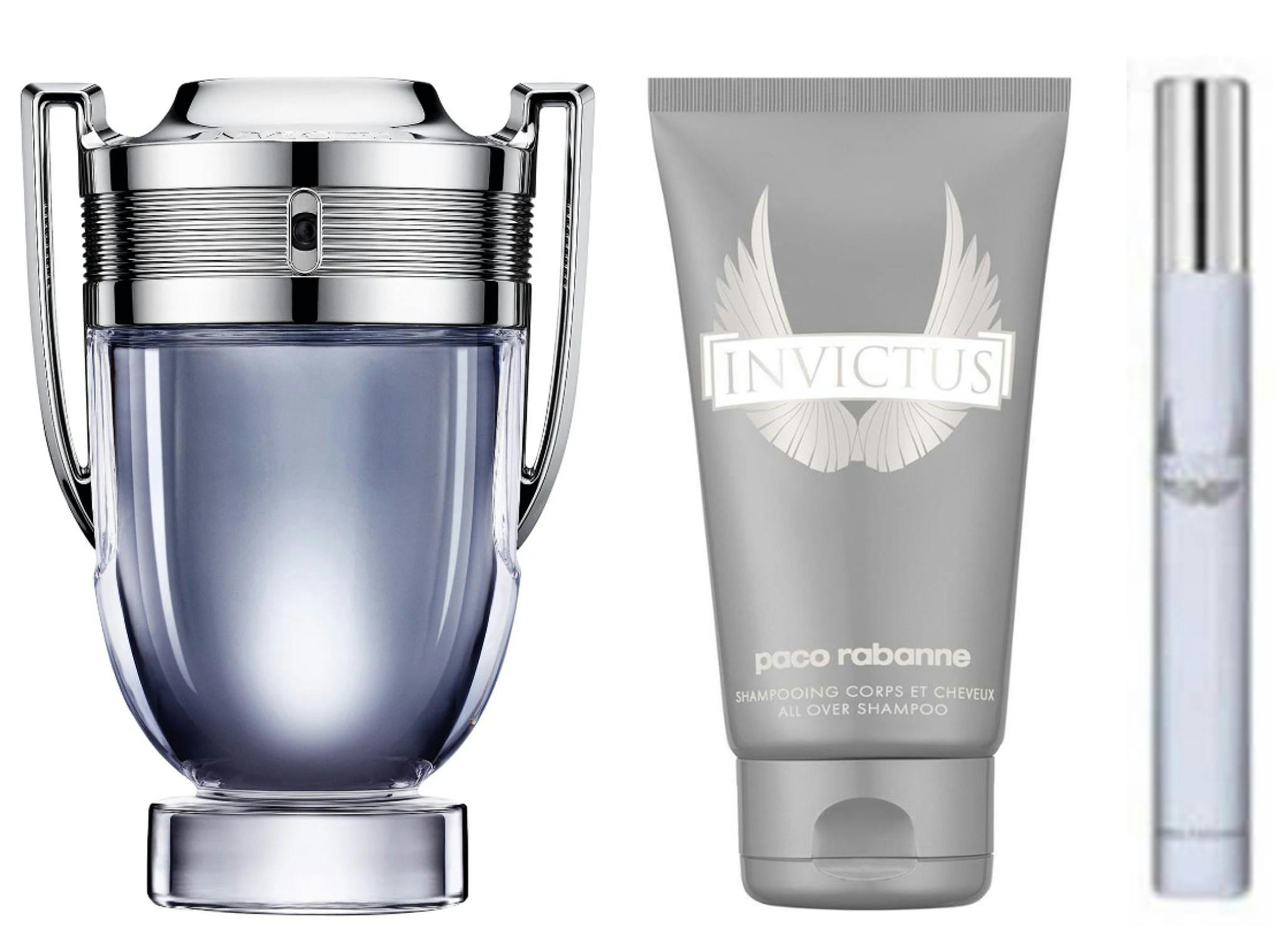 Paco Rabanne Invictus Edt Gift Set 50 Ml + 150 Ml + 10 Ml