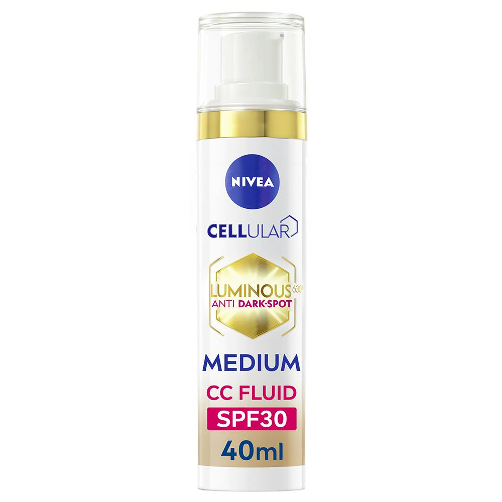 NIVEA Luminous CC Fluid SPF30 Medium 40 ml