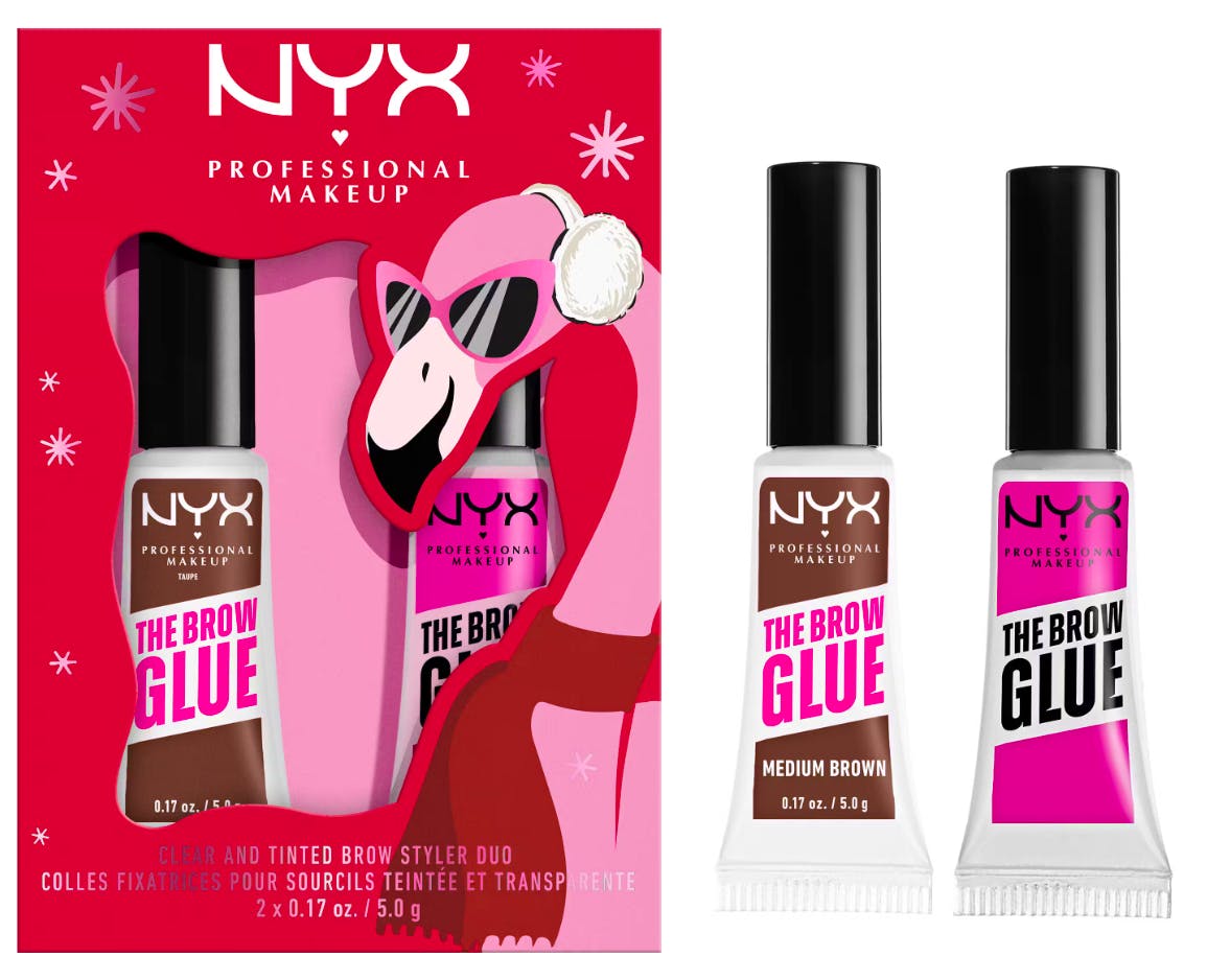 NYX Professional Make-Up The Brow Glue Duo Gift Box 2 st