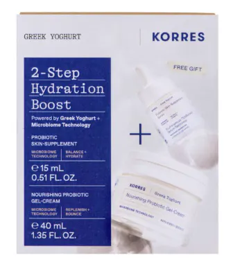 Korres Greek Yoghurt 2-Step Hydration Boost Skincare Set Cream & Serum 40ml + 15ml