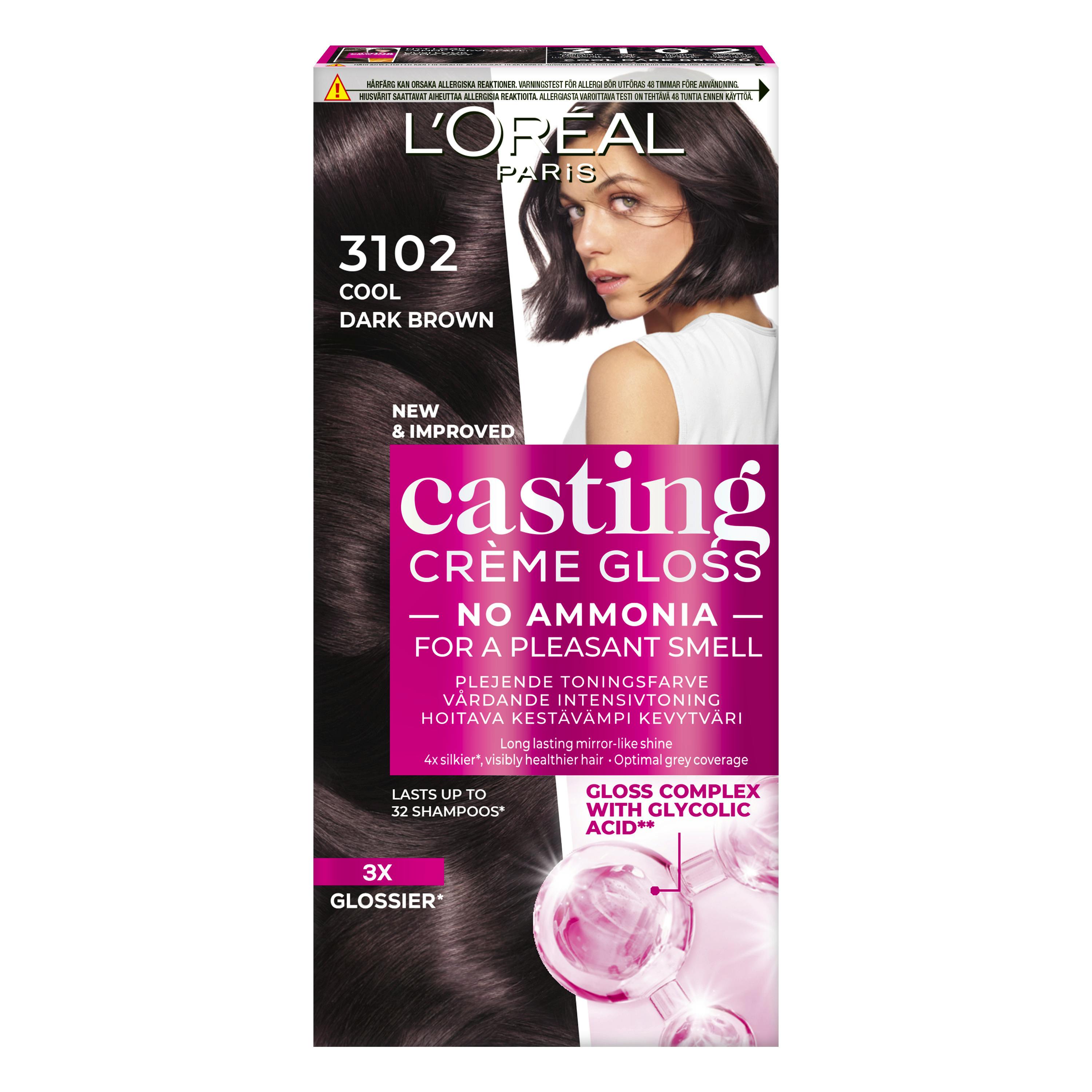 L'Oréal Paris Casting Creme Gloss 3102 Cool Dark Brown 1 stk