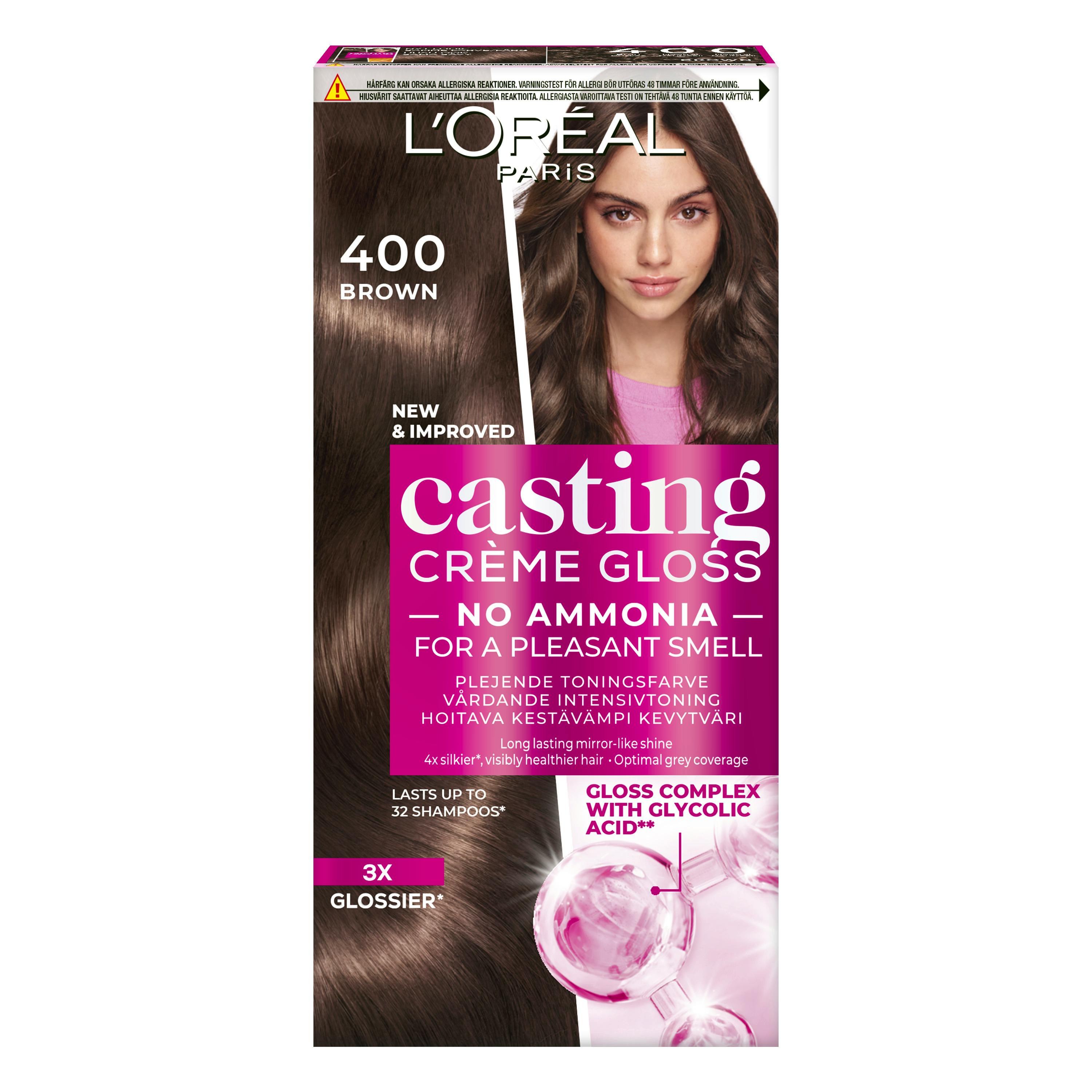L'Oréal Paris Casting Creme Gloss 400 Espresso Dark Brown 180 ml