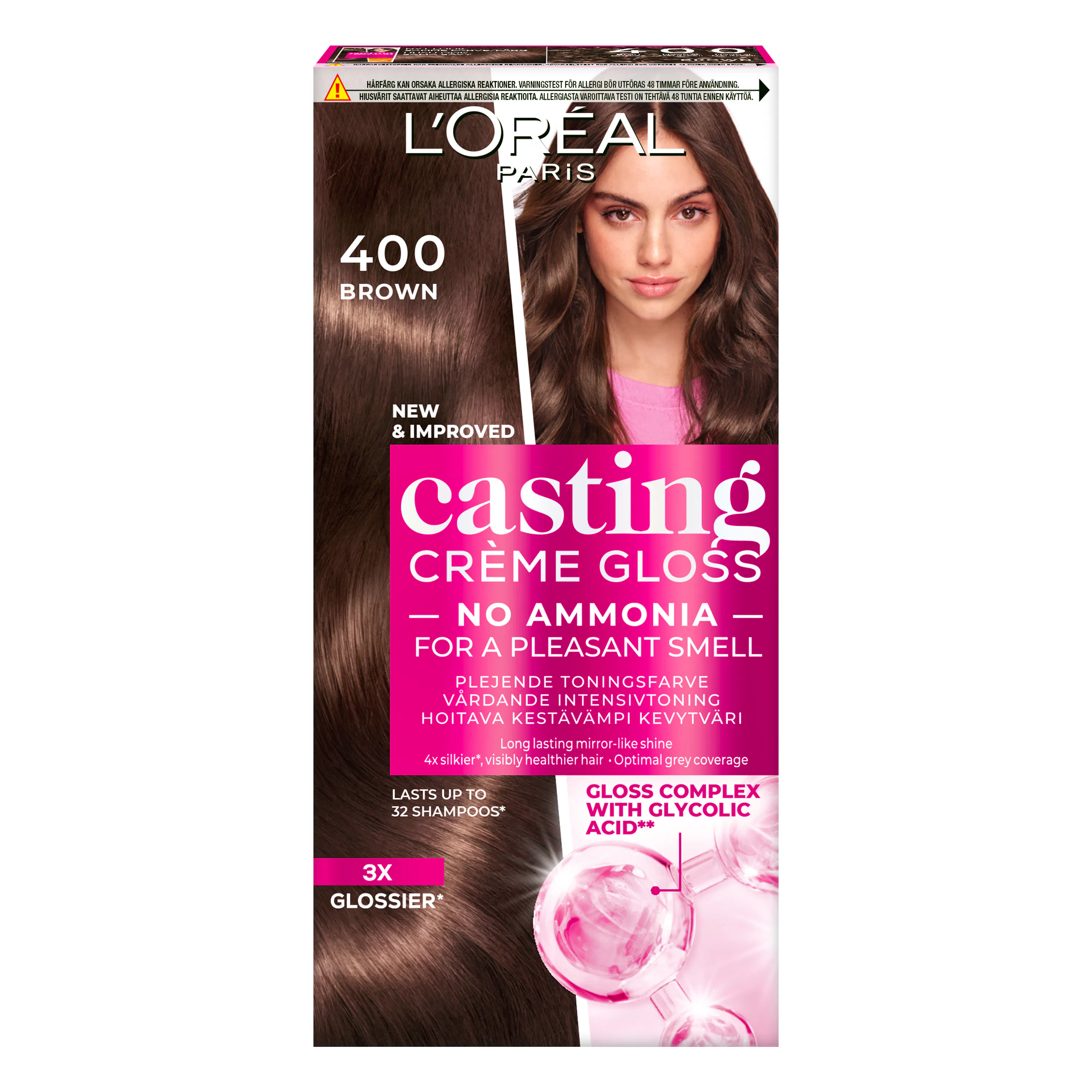 L'Oréal Paris Casting Creme Gloss 400 Espresso Dark Brown 180 ml