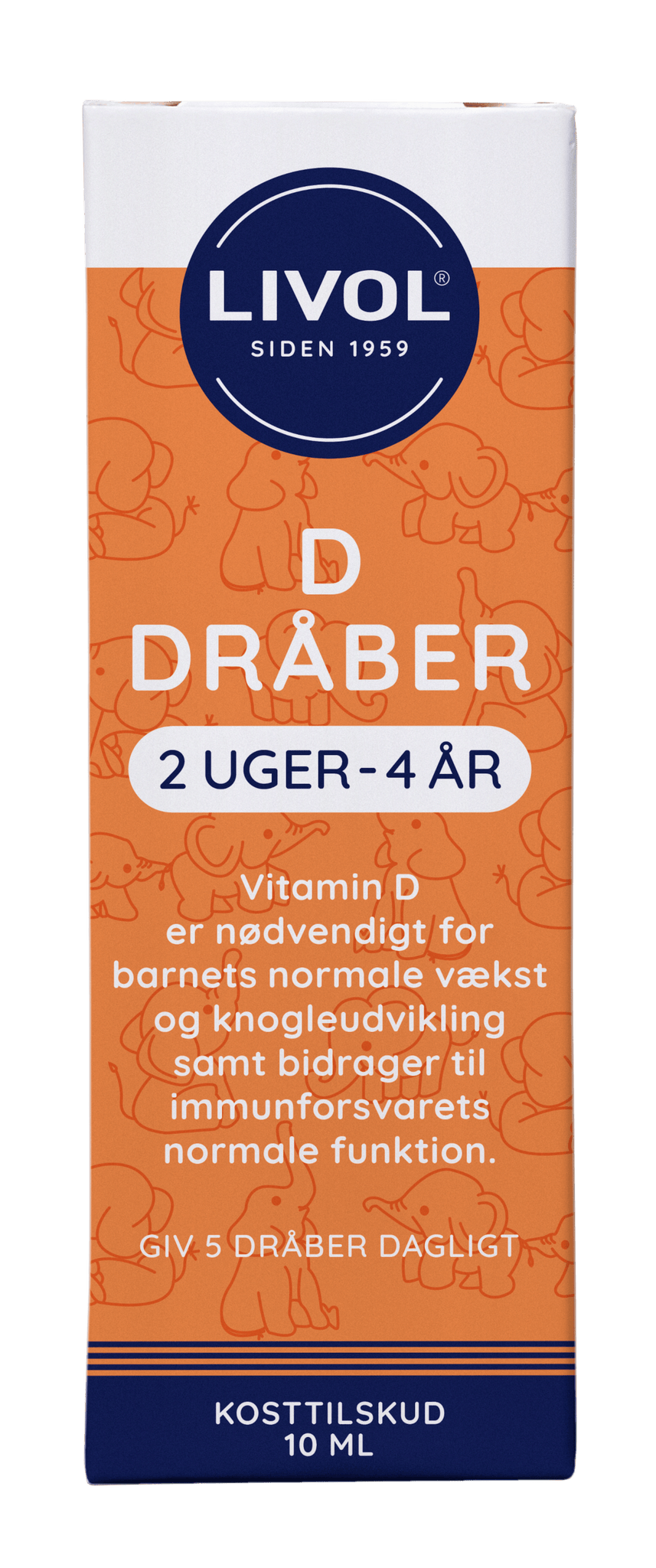 Livol D3 Dråber 2 Uger - 4 År 10 ml