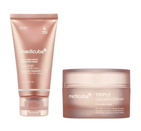 Medicube Triple Collagen Cream 4.0 & Collagen Night Wrapping Mask 50 ml + 75 ml