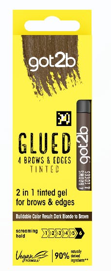 Schwarzkopf Got2b Glued 4 Brows & Edges Dark Brown 16 ml