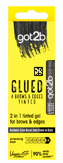 got2b Glued 4 Brows & Edges Black 16 ml
