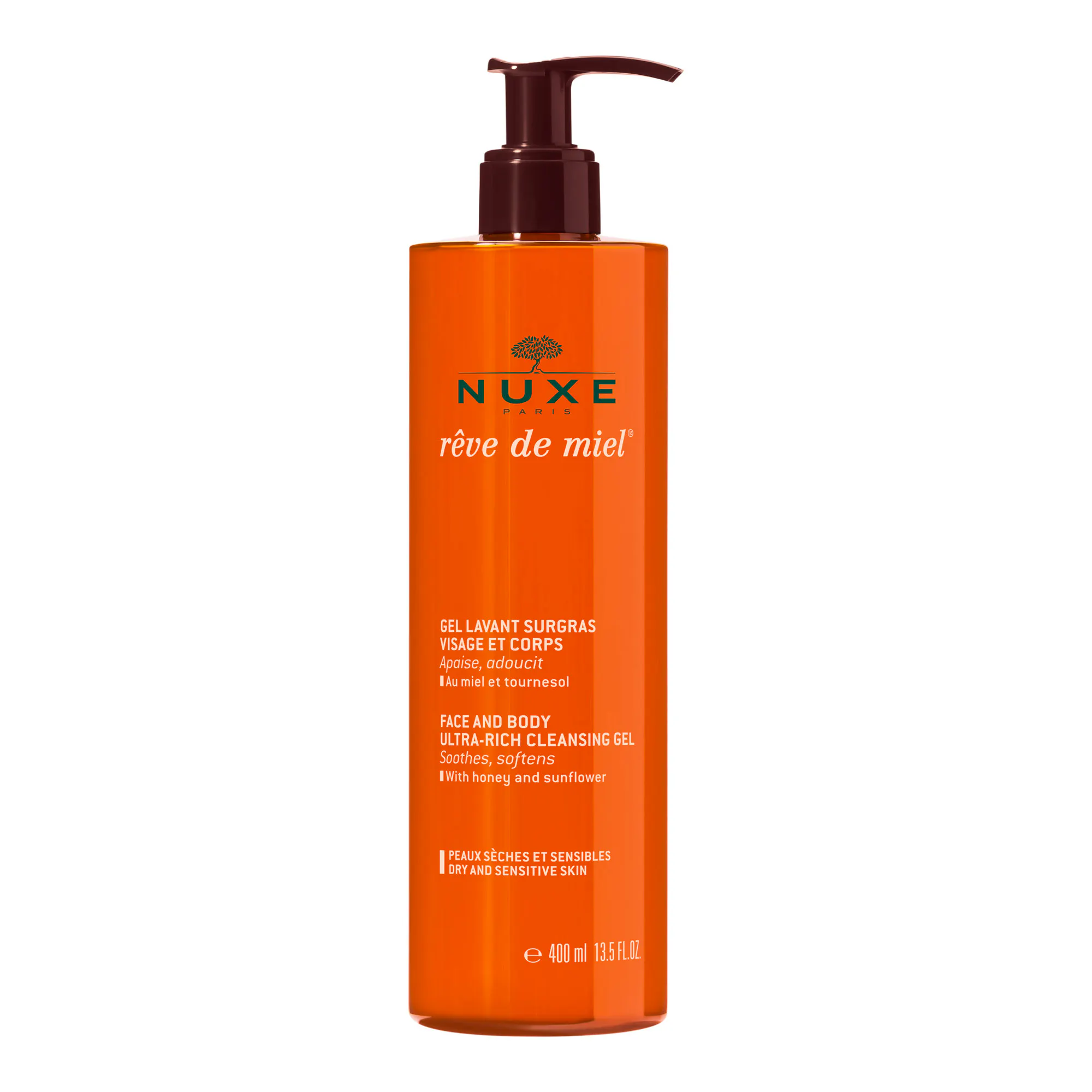 Nuxe Reve de Miel Face & Body Cleansing Gel 400 ml