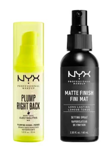 NYX Professional Make-Up Plump Right Back & Setting Spray 60 ml + 30 ml