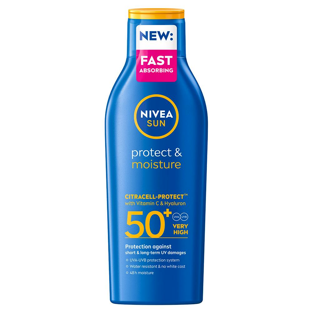 NIVEA Protect & Moisture Sun Lotion SPF 50+ 200 ml