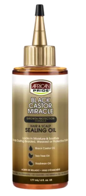 African Pride Black Castor Hair & Scalp Sealing Oil 177 ml