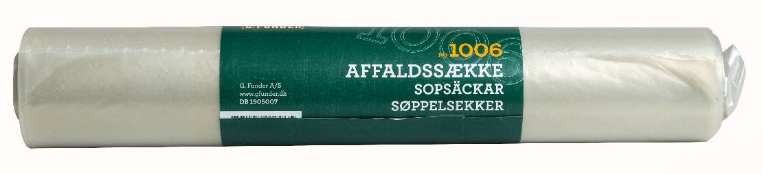 G. Funder Clear Garbage Bags 120 Liter Strong Quality 10 st