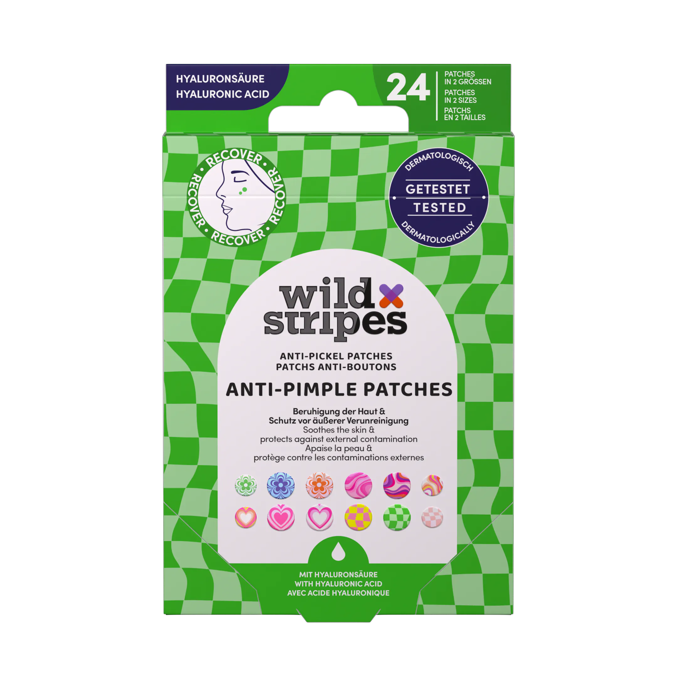 Wild Stripes Anti-pimple Patches Groovy 24 pcs