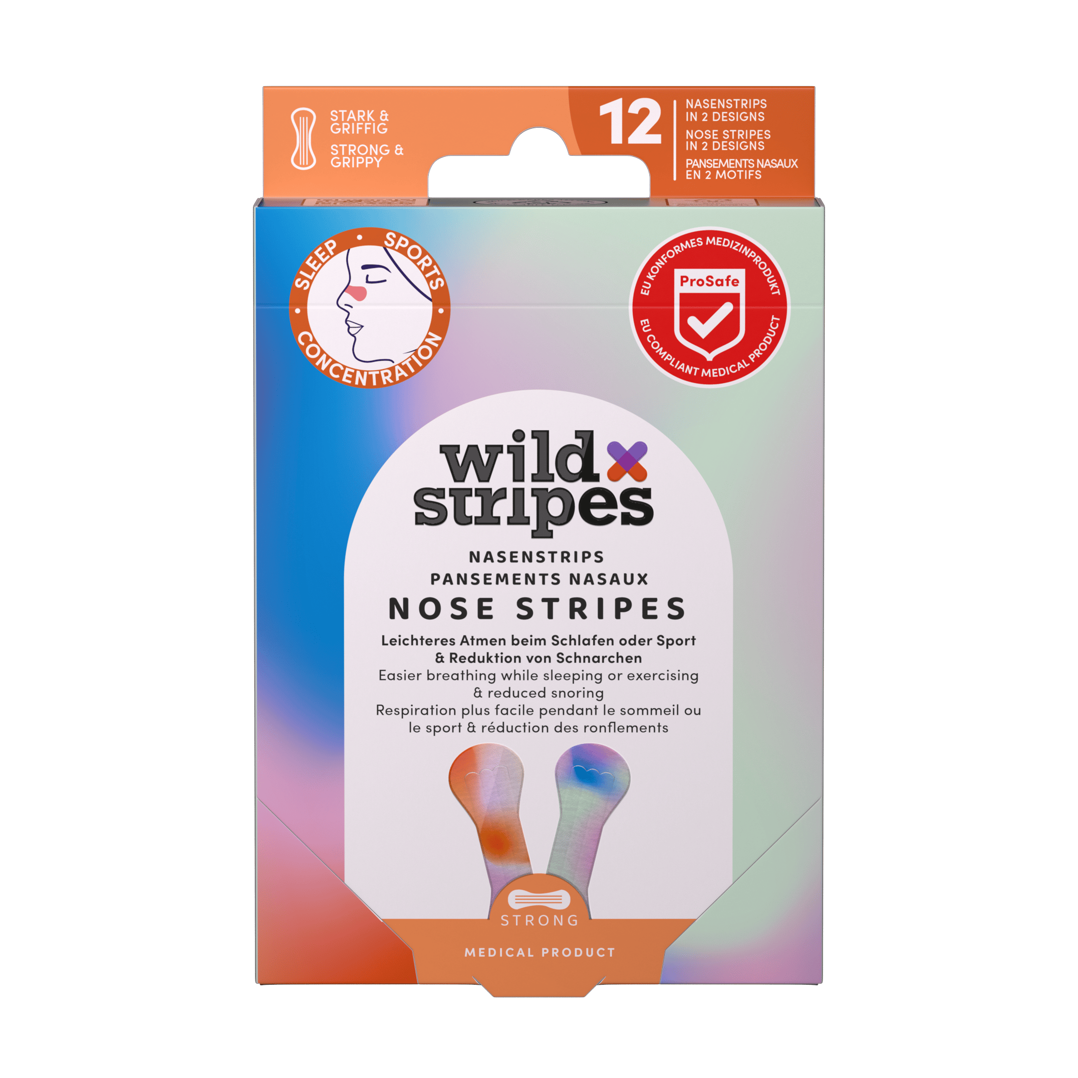 Wild Stripes Nose Patches Sunrise 12 stk