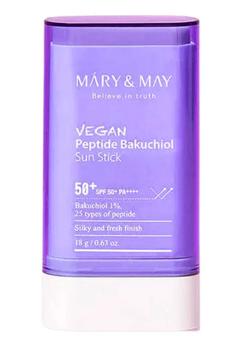 Mary & May Vegan Peptide Bakuchiol Sun Stick SPF50+ PA++++ 18 g