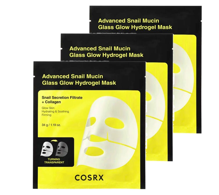 Cosrx Advanced Snail Mucin Glass Glow Hydrogel Mask 3-pack 3 st