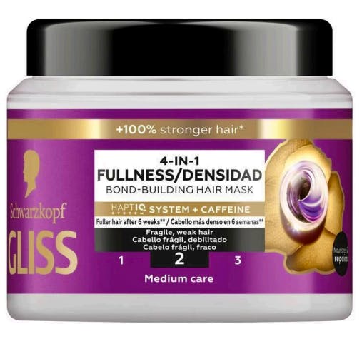 Schwarzkopf Gliss Full Hair Wonder 4-In-1 Fullness Bond-Building Mask 400 ml