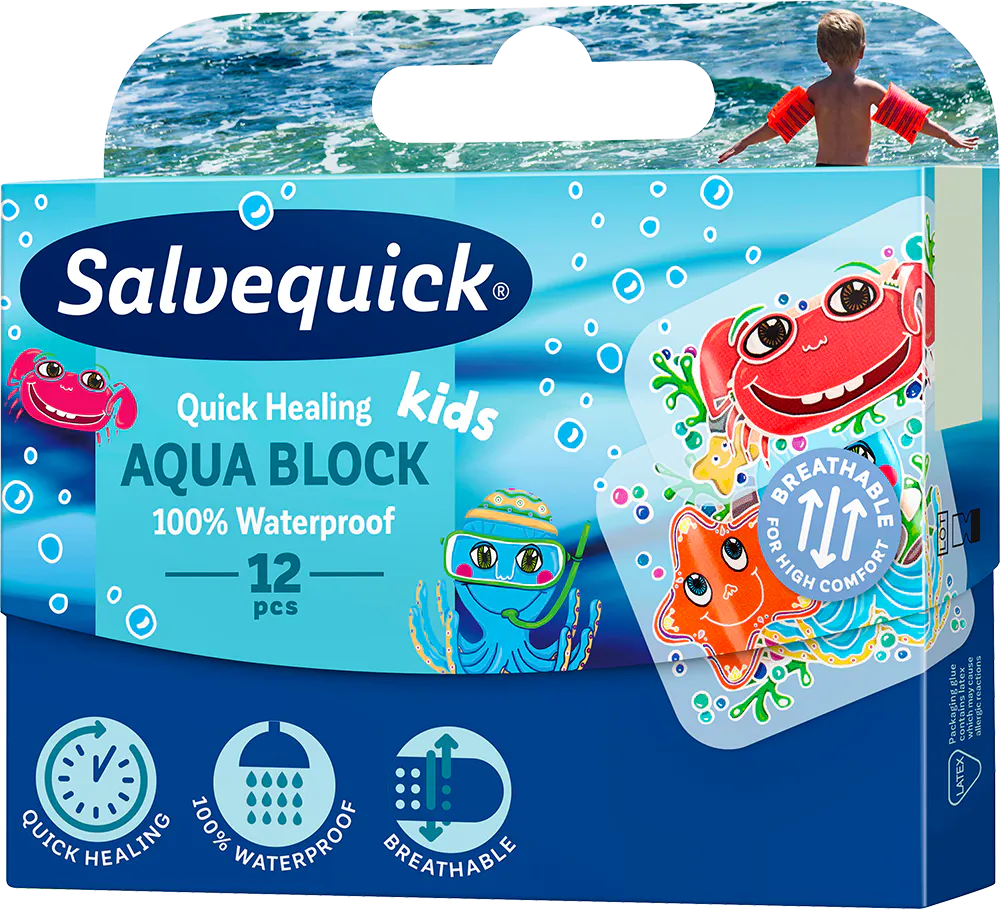 Salvequick Aqua Block Kids 12 pcs