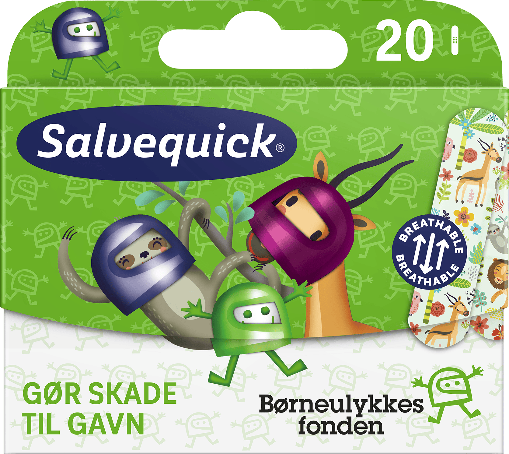 Salvequick Børneulykkesfonden Band Aids 20 st