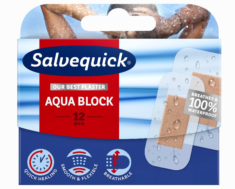 Salvequick Aqua Block 12 st