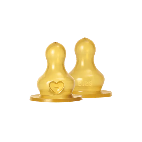 BIBS Bottle Nipple Latex Fast Flow 2 st