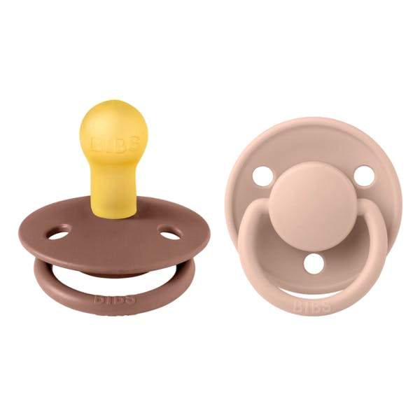 BIBS De Lux Latex Size 1 Woodchuck/Blush 2 stk