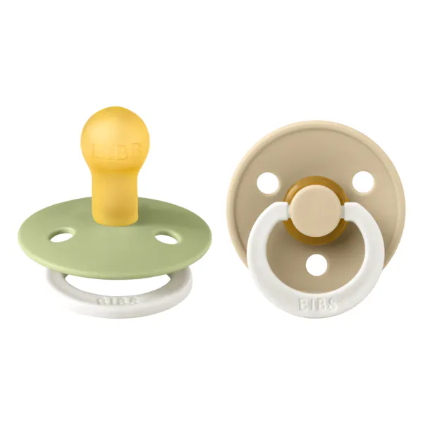 BIBS Colour Latex Size 2 Sage Glow/Vanilla Glow 2 st
