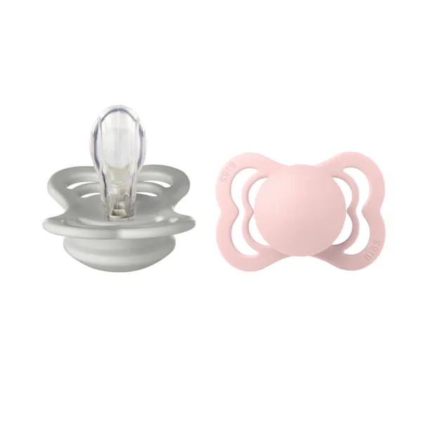 BIBS Supreme Silicone Size 1 Haze/Blossom 2 st