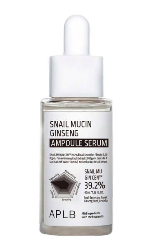 APLB Snail Mucin Ginseng Ampoule Serum 40 ml