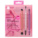 Real Techniques Double Time Retractable Brush Set 4 pcs
