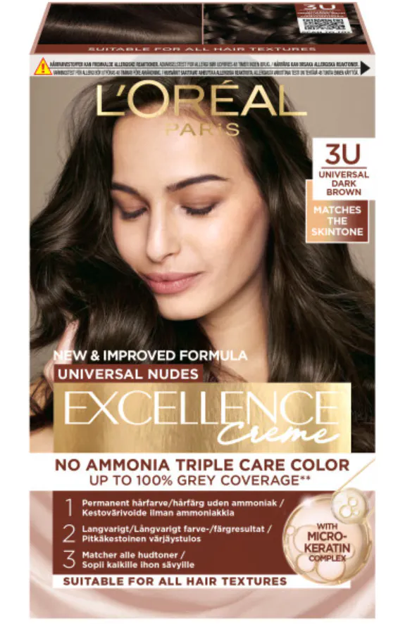 L'Oréal Paris Excellence Universal Nudes 3U Universal Dark Brown 1 pcs