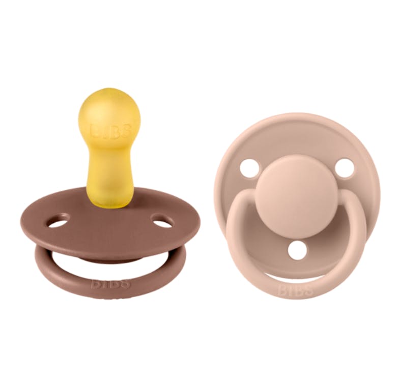 BIBS De Lux Latex Size 2 Woodchuck/Blush 2 kpl