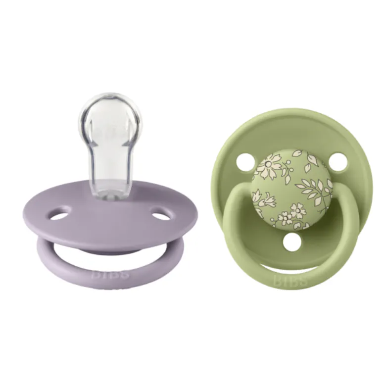 BIBS X Liberty De Lux Capel Silicone Onesize Sage Mix 2 st